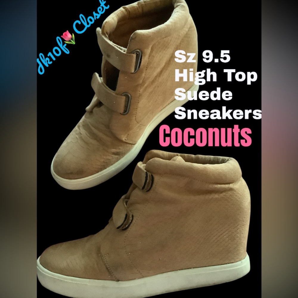 LOWEST🌺 Coconuts by Matisse Sz9.5 Camel GENUINE SUEDE UPPERS High Top Sneakers